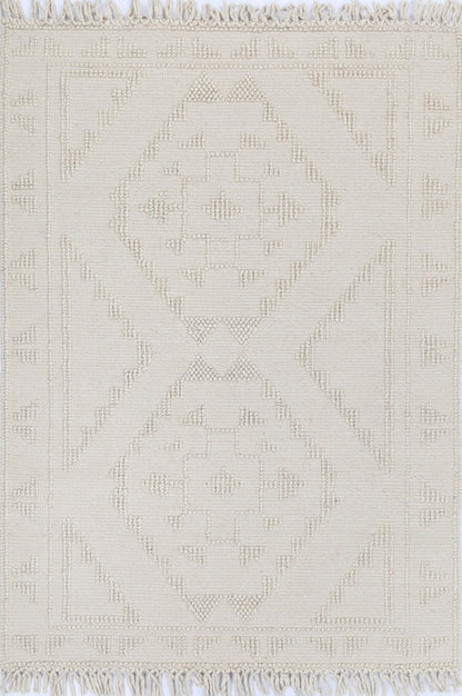 Aurelia Ornamental Beige Wool Rug