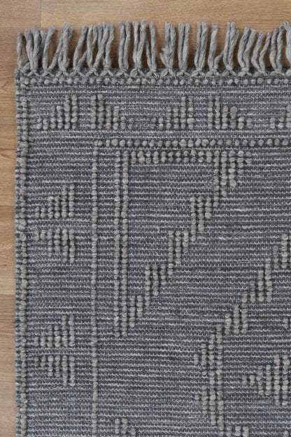 Aurelia Ornamental Grey Multi Wool Rug
