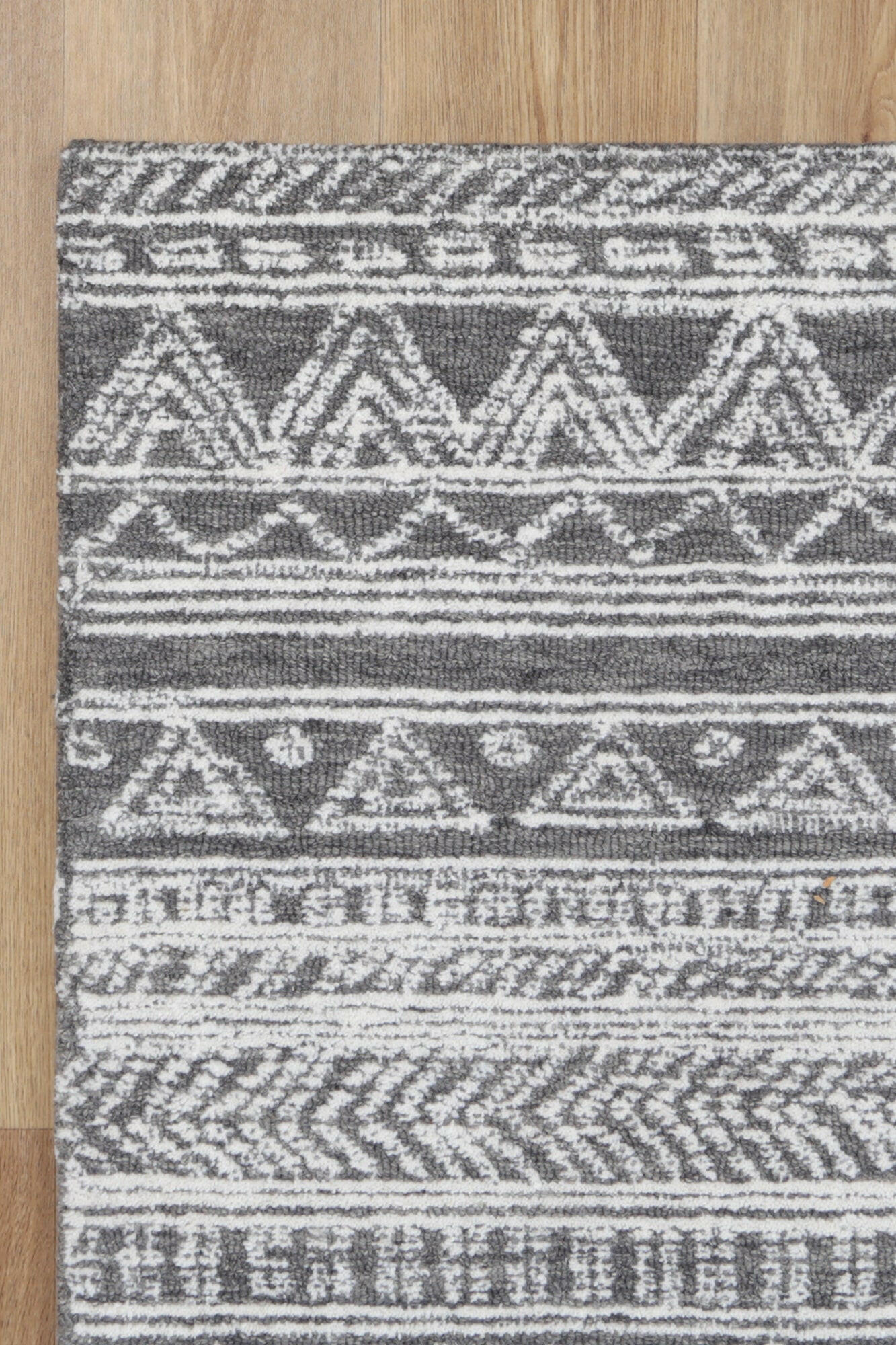 Celine Zulu Charcoal Wool Rug
