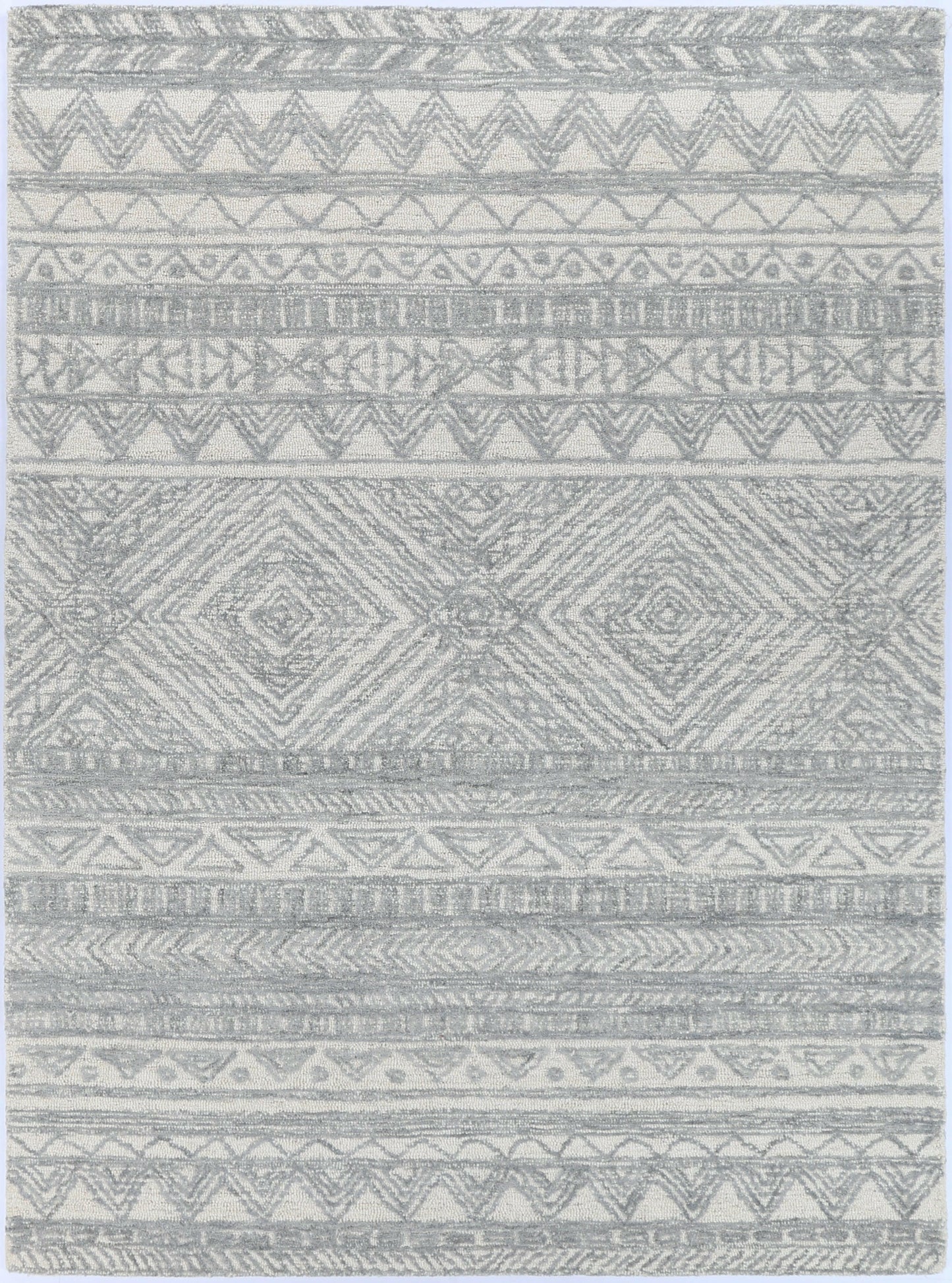 Celine Zulu Grey Wool Rug