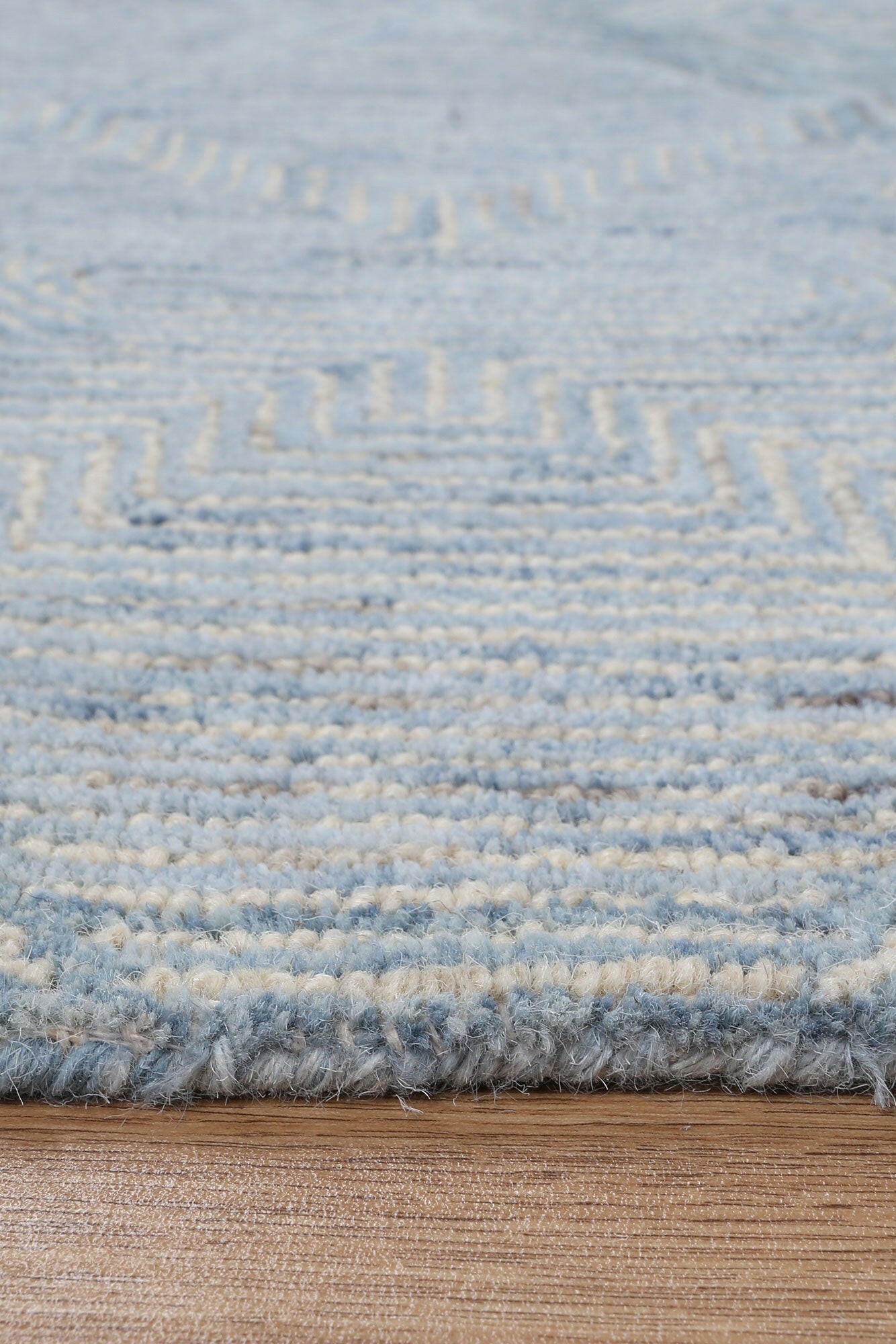 Celine Aquila Blue/ Grey Wool Rug