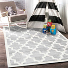 Lattice Pattern Light Grey White