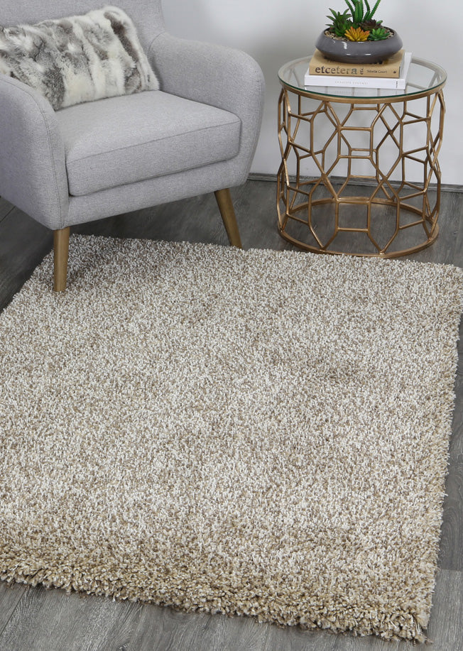 Arctic Plush Beige Blend Shaggy Rug