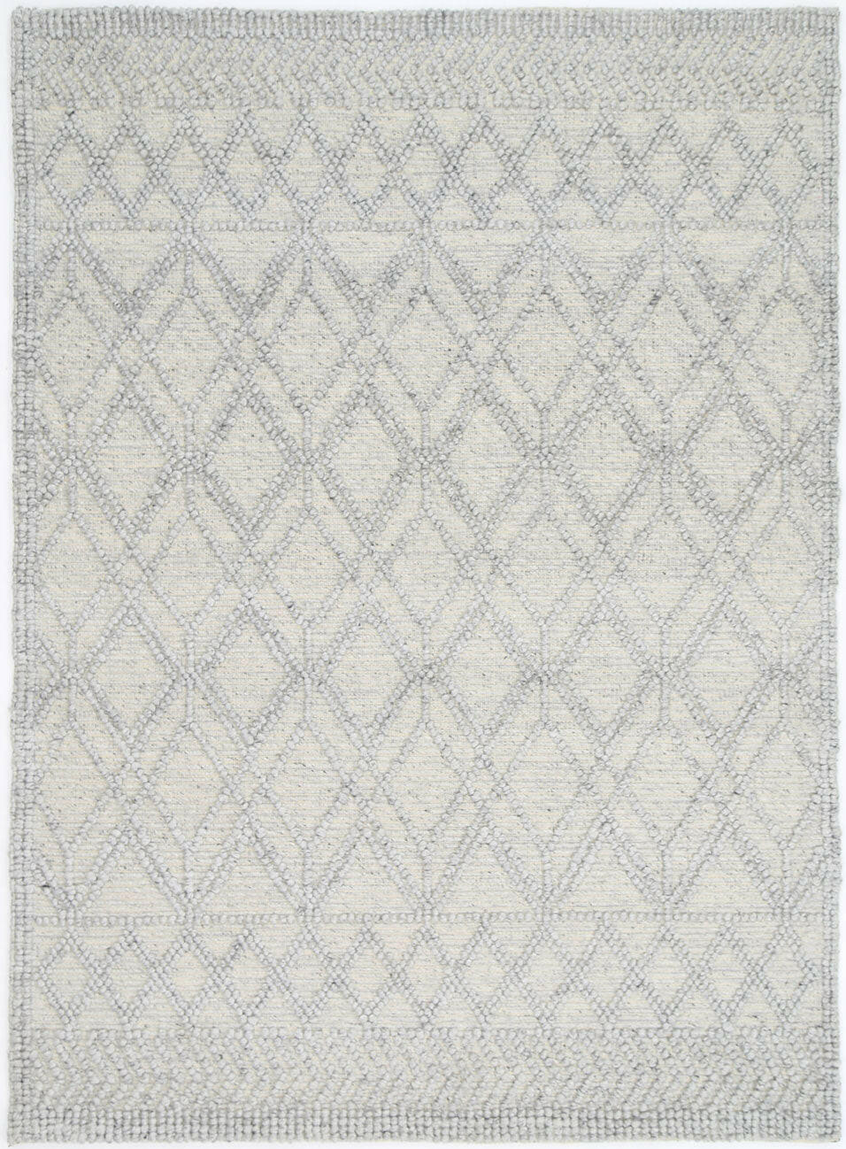 Elias Cobblestone Tribal Grey Wool Rug