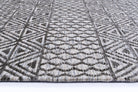 Alayah Tessellations grey & taupe Rug edge