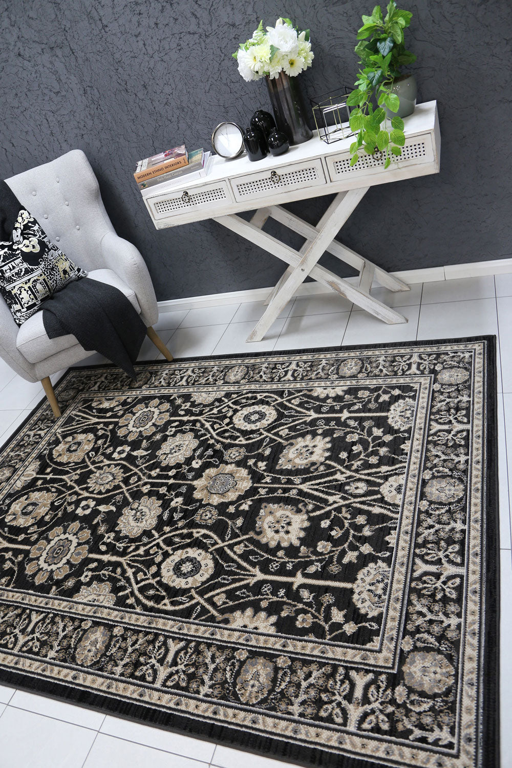 Old World Ziegler Grey Rug