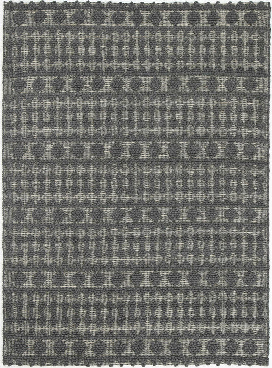 Elias Fine Tribal Grey Wool Rug