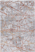 Almada Geometric Orange Rug