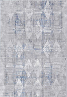 Almada indigo and ash Diamond Rug