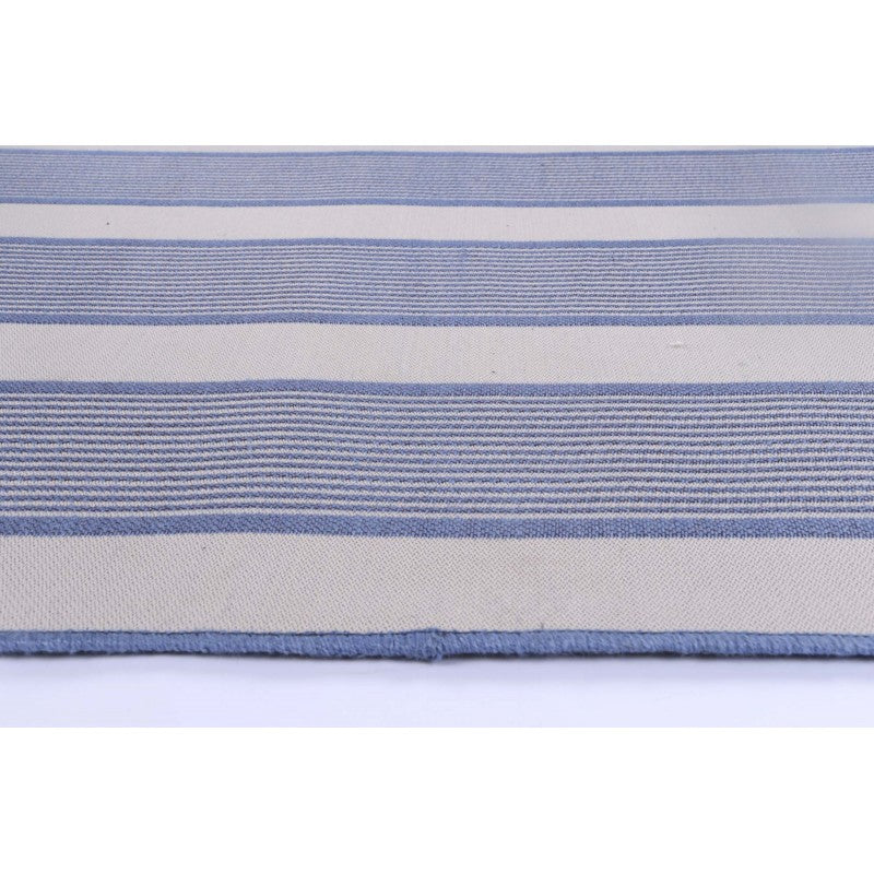 Miami Cornflower Stripe Indoor Outdoor Rug