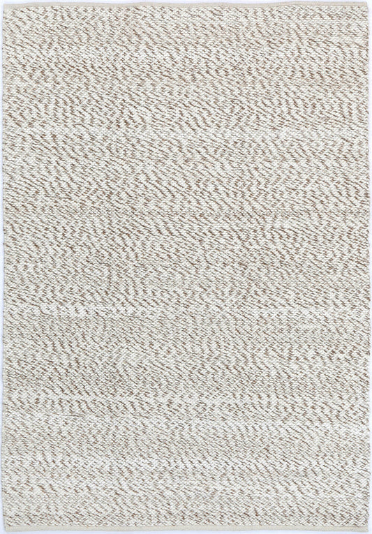 Arielle Contemporary Beige Wool Rug