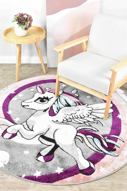 Whimsy Kids D345A Unicorn ROUND