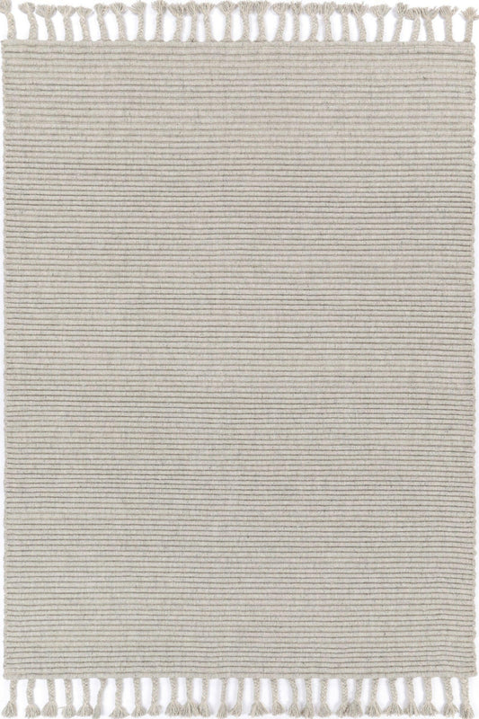 Leilani Textured Wool Blend Grey Rug