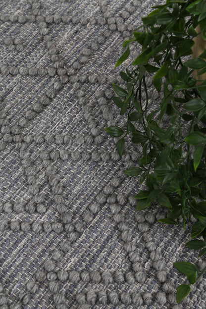 Aurelia Inca Grey Multi Wool Rug