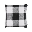 Plaid Cushion Black 60 x 60cm