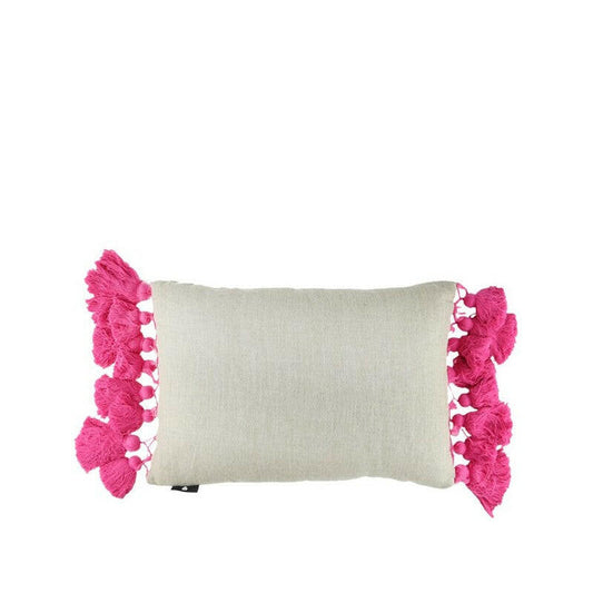 Tassel Cushion Pink 55 x 35cm