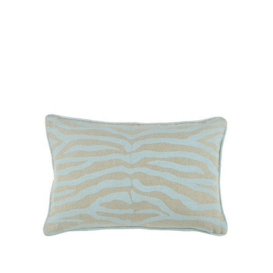 Zebra Cushion Pale Blue 60x40cm