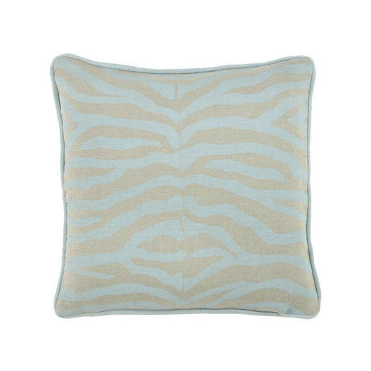 Zebra Cushion Pale Blue 60x60cm