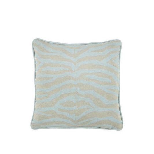 Zebra Cushion Pale Blue 45x45cm