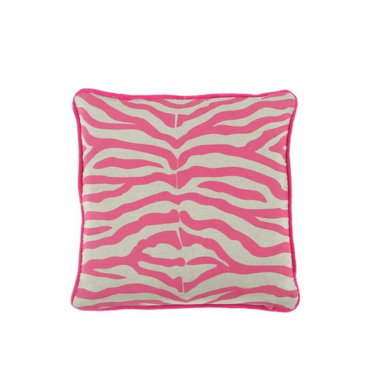 Zebra Cushion Pink 45x45cm