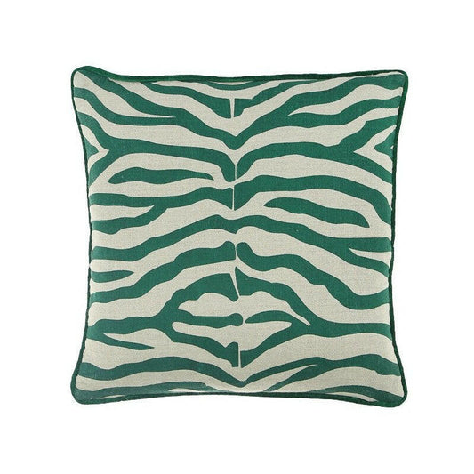 Zebra Cushion Emerald 60x60cm